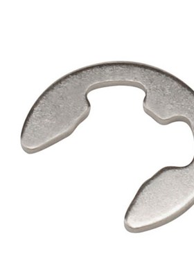 E型卡簧 开口卡环轴承e形卡扣挡圈轴用黑色铁M1.2M1.5M2M2.5M34