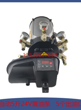 电动油脂泵24V4L5出油口 锂基脂DC24V浓油干油搅拌机润滑泵