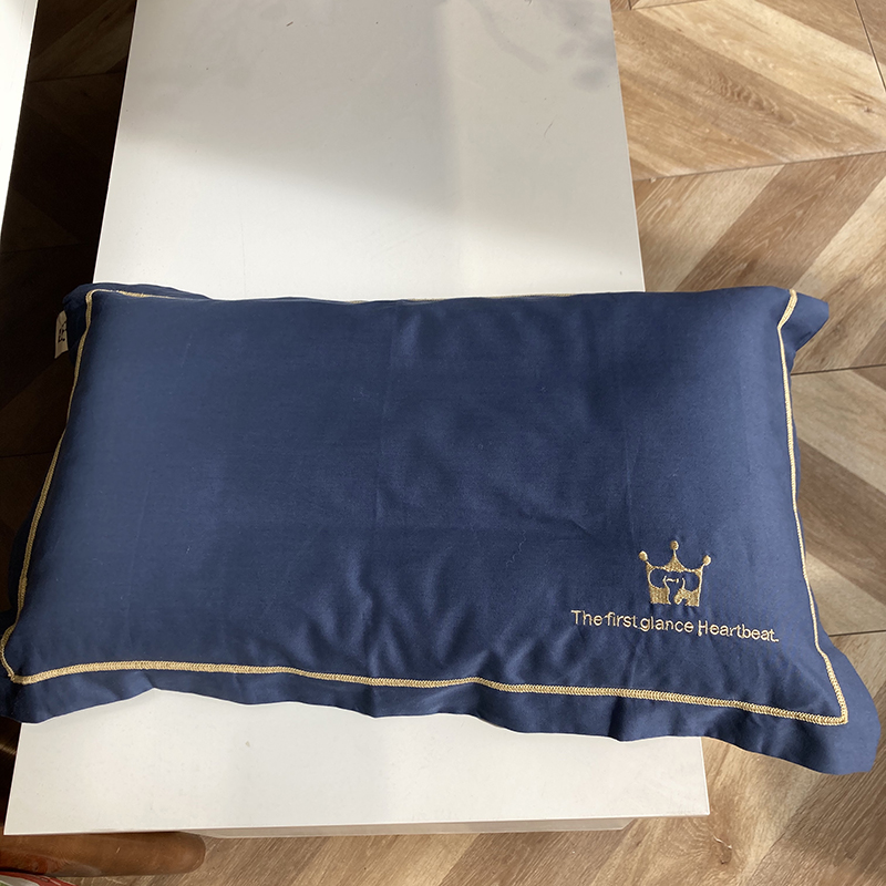 新款60支薄棉轻磨毛枕套  素色简约儿童纯色乳胶记忆棉枕头罩