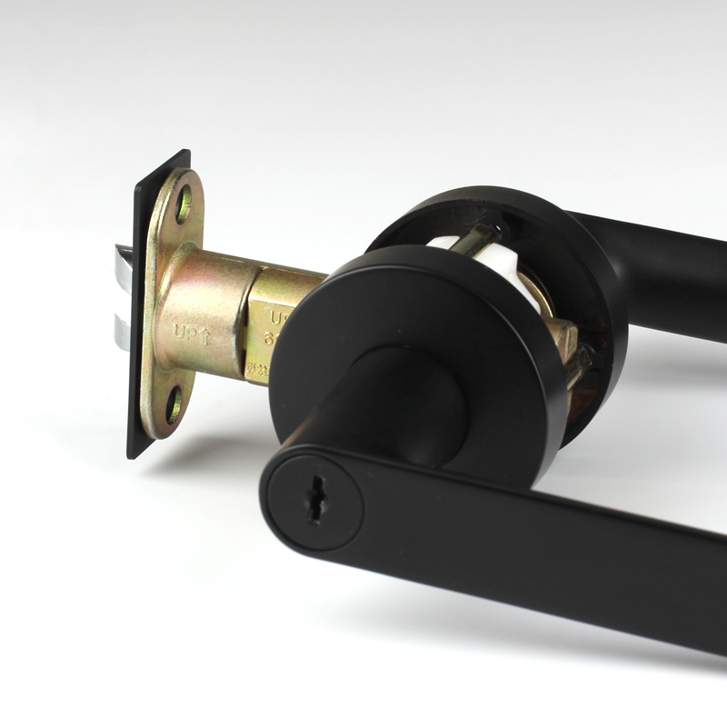 SUIT美式简约球形锁门锁室内黑色单舌执手房门锁卧室通用型