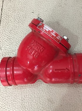 沟槽过滤器DN65 80 100卡箍安装 沟槽式过滤器GL81H 消防阀门