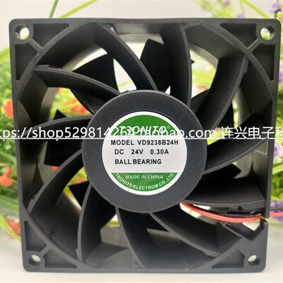 全新YX VD9238B24H DC24V 0.30A 暴力静音变频器滚珠散热风扇9038