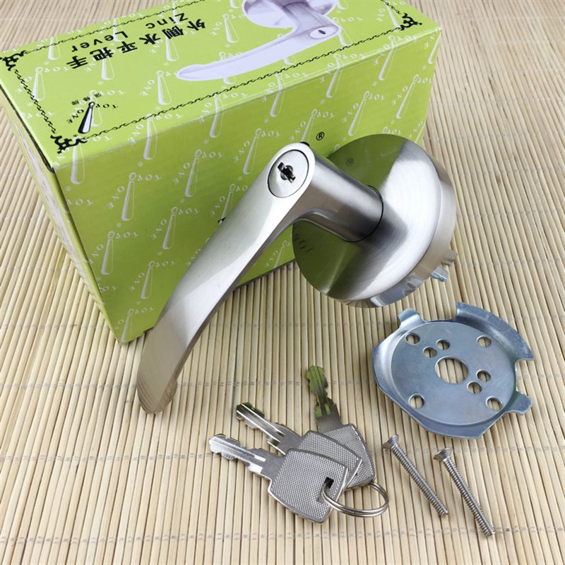 台湾强棒 不锈钢拉丝防火门锁外装执手 016防火门执手锁 单边执手