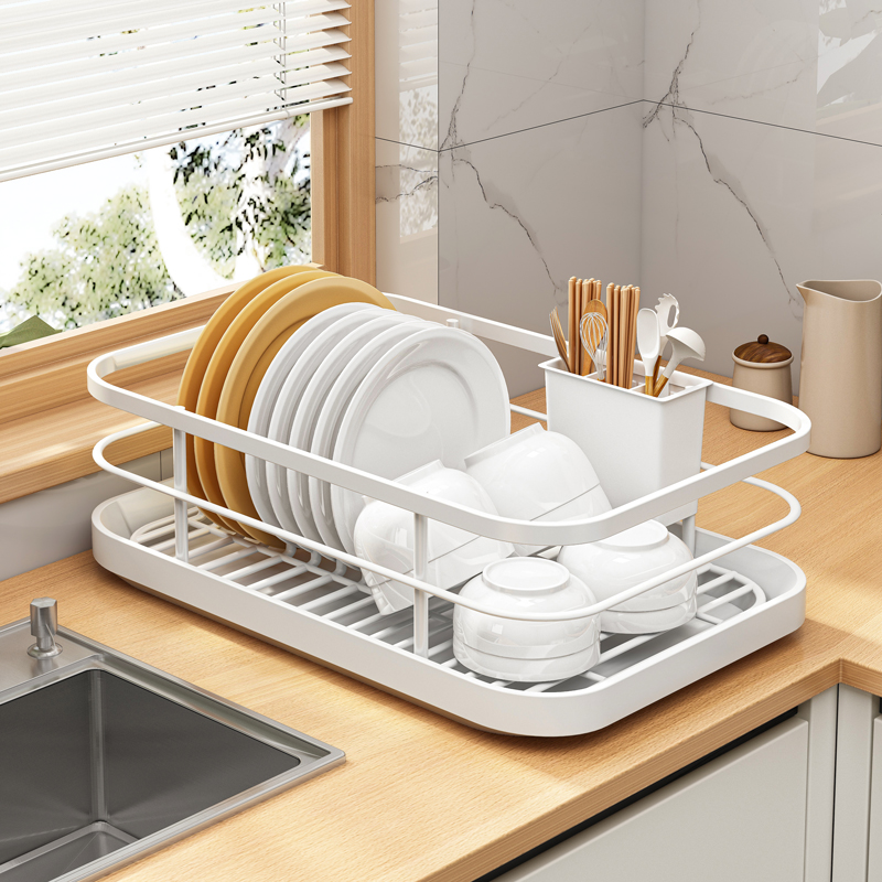 厨房碗碟碗盘沥水架碗筷收纳架台面水槽置物架碗架放碗盘收纳盒子