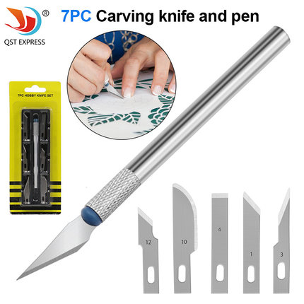 制作小型雕刻刀模型工具 手机贴膜刻刀 多用途笔刀 7PC雕刻刀