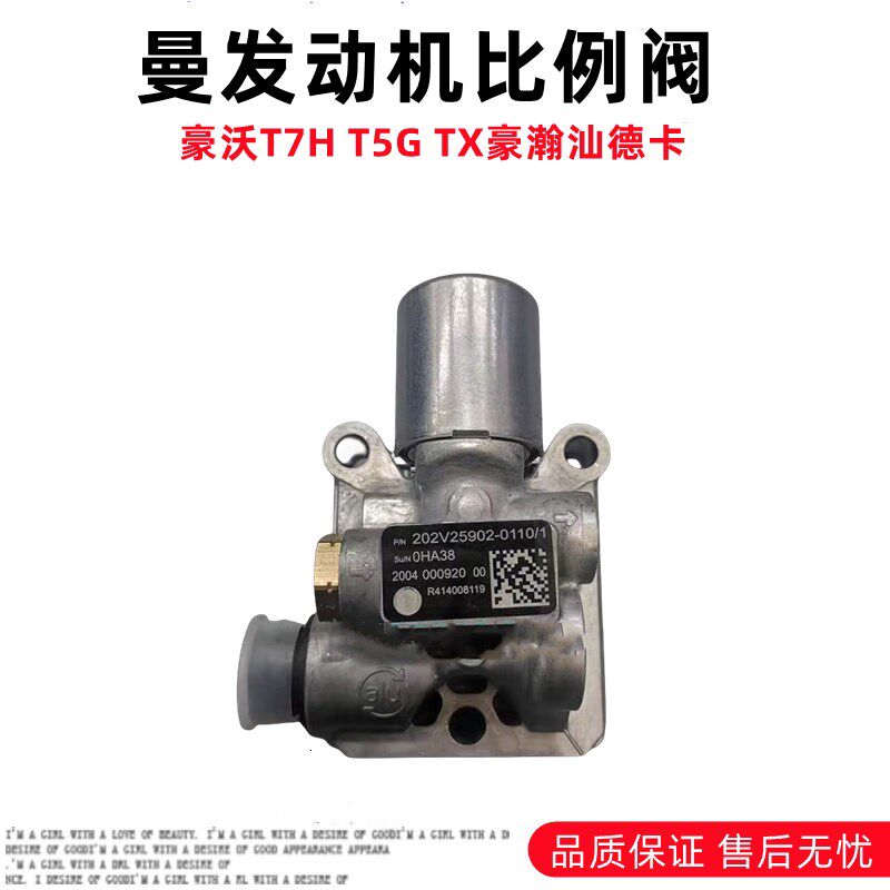 适用于重汽豪沃TX T5G浩瀚汕德卡曼发动机废气比例调节阀国六原厂