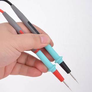 数字指针特尖细不锈钢针表笔20A通用软硅胶胜利万用表配件测量线