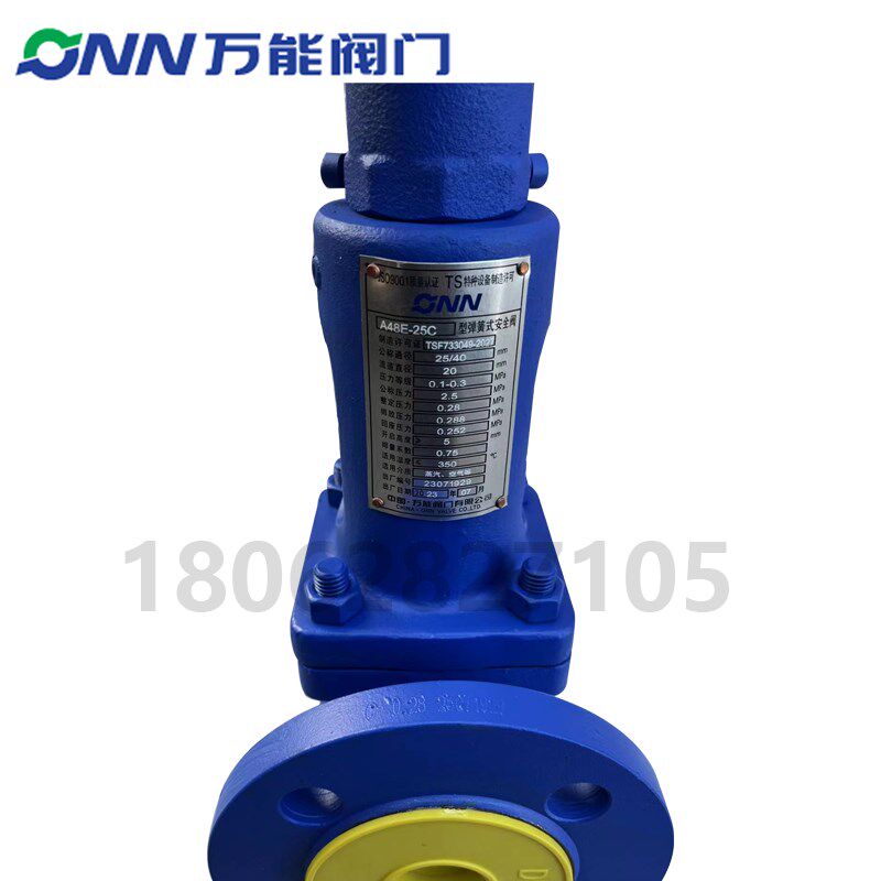 万能安全阀弹簧式蒸汽锅炉安全阀A48E-25C SV607DS 替代斯派莎克