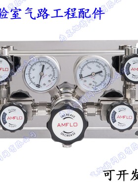 双侧特气控制面板PS210 敦阳AMFLO 内部易吹扫 316单級式减压器