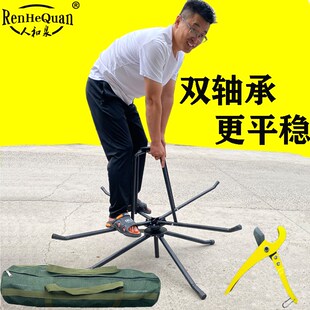 地暖管放管器PE盘管支架双轴承单轴承加厚加固可配收纳包放管工具