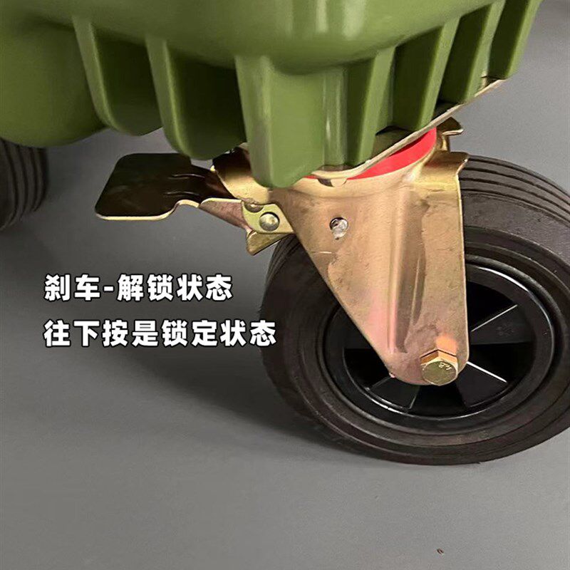 660升垃圾桶户外大型环卫车保洁手推式超大型1100LU垃圾清运中转