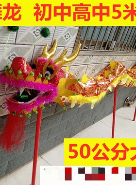 舞龙舞狮道具成人儿童舞龙 儿童龙头道具 幼儿园龙狮舞台表演