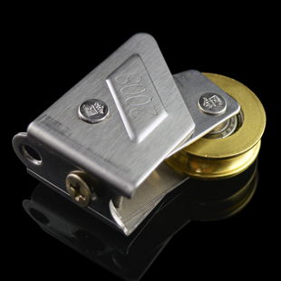 铝合金门窗滑轮老式90推拉窗户滚轮7F3不锈钢轮移门凹轮828双铜轮