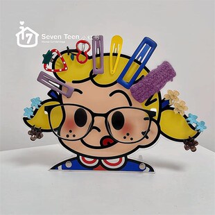 【桌面好物】亚克力原田冶眼镜发夹饰品收纳架桌面装饰摆件展示架