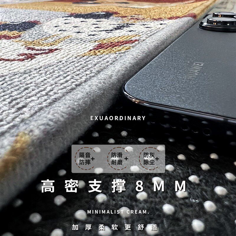 儿童房地毯新款免洗o可擦阅读区地垫宝宝客厅地毯卧室床边毯爬行
