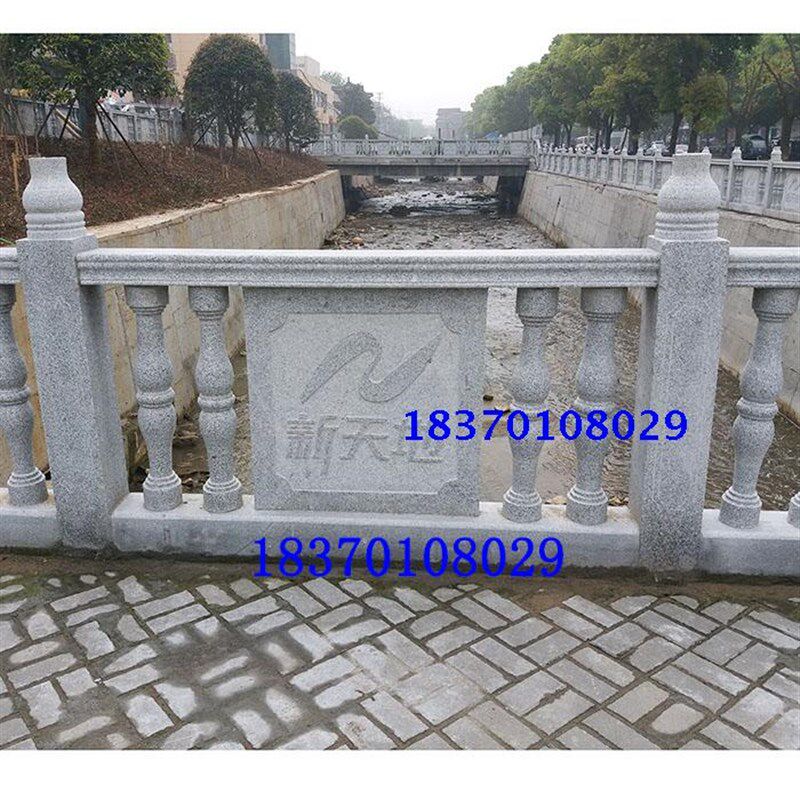石雕栏板 栏杆 护栏 围栏阳台扶手护栏栏杆围栏大理石Z草白玉栏杆