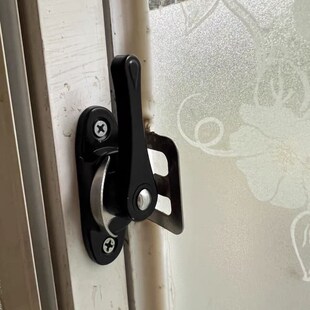 老式铝合金窗户月牙锁 r推拉窗锁扣 平移门窗搭扣锁 52孔距月牙锁