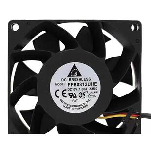 台达 8038 高转速风扇 12V 1.8A 8CM 大风量 暴力风扇 FFB0812UHE