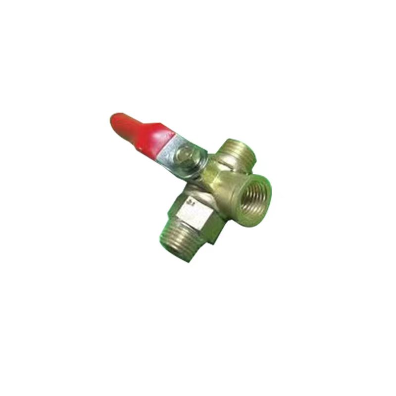 自动泄压柱塞泵用双头雄球阀三通开关 压力表开关 三头 接头 阀门