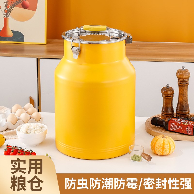 不锈钢储物罐不锈钢收纳罐咖啡豆茶叶储物罐S3扣储物罐保鲜罐