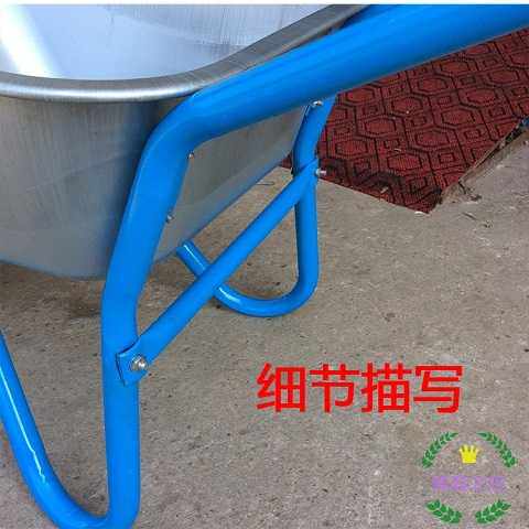 人力手推斗车翻斗车劳动车u农用独轮车园林车拉货载货拖车垃圾多