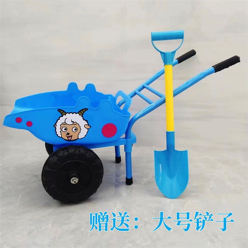 儿童玩具小推车推土车沙滩车加厚耐用翻斗车宝宝冬天X玩雪工具整
