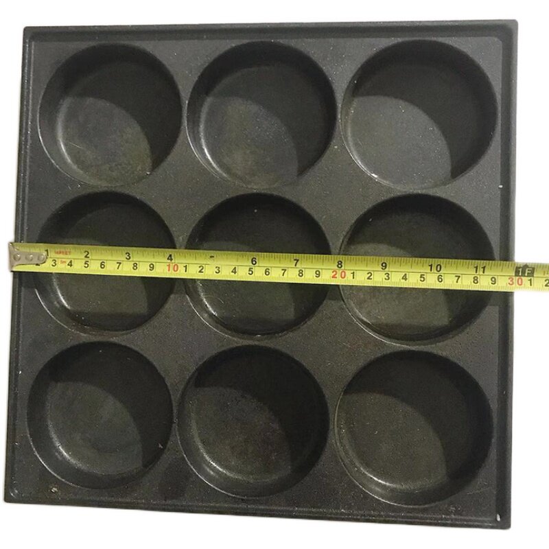 9孔9厘米不粘锅鸡蛋汉堡炉模板蛋堡T机模板蛋堡模具