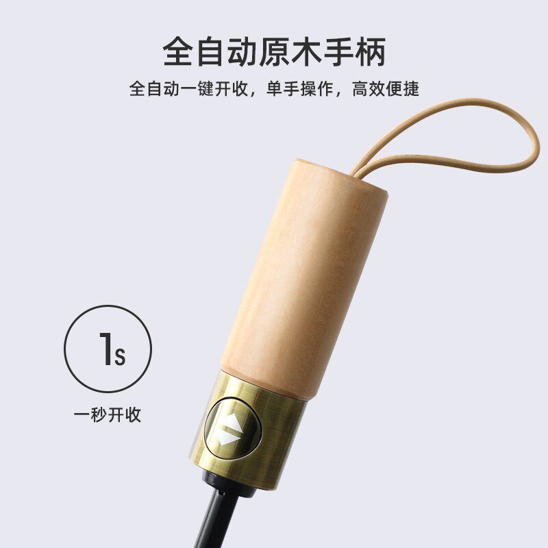 全自动雨伞男f士高档商务10骨自动开收折叠玻璃纤维210T碰击布定