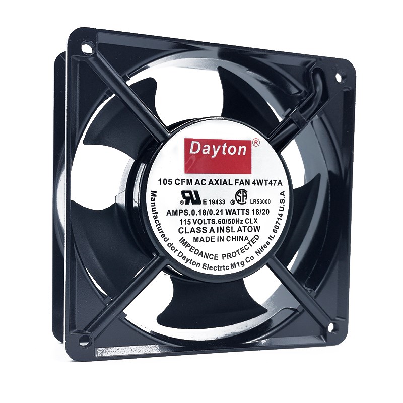 全新原装Dayton 4WT47 115V 0.18A 12038 机柜焊接 散热风扇 12CM