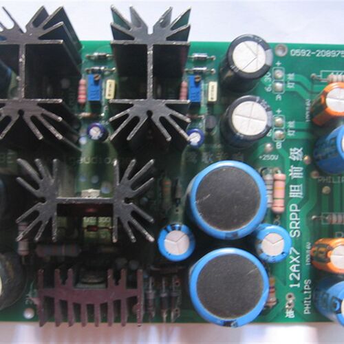 6N4 (12AX7 )立体声电子管SRPP胆前级放大电路成品板 JCDQ19D