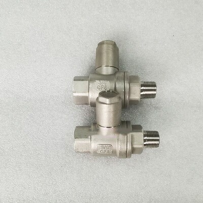 制冷安全阀专用球阀Q31F-63P 不锈钢带保护罩内外丝球阀DN15 20