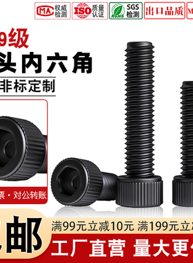 12.9内六角螺丝高强度杯头螺栓圆柱头螺丝钉M1.6M2M2.5M3M4M5M16