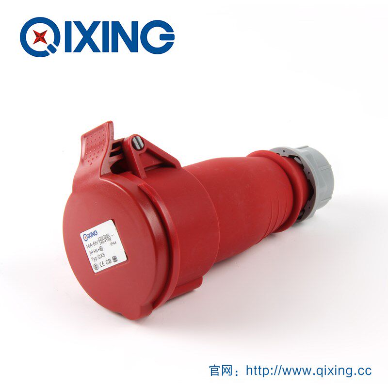 QX5启星5P5芯16A新能源电路耦合器航空插公母快捷连接器工业插座