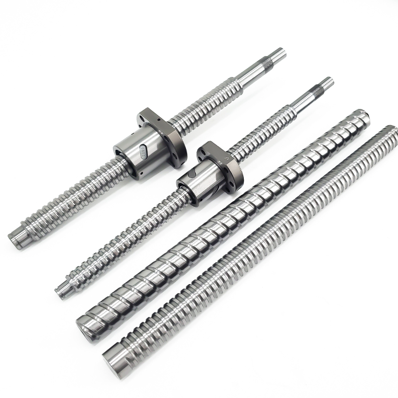 研磨滚珠丝杆螺母副C5螺杆滑台SFU204套装模组 605全套2005丝杠