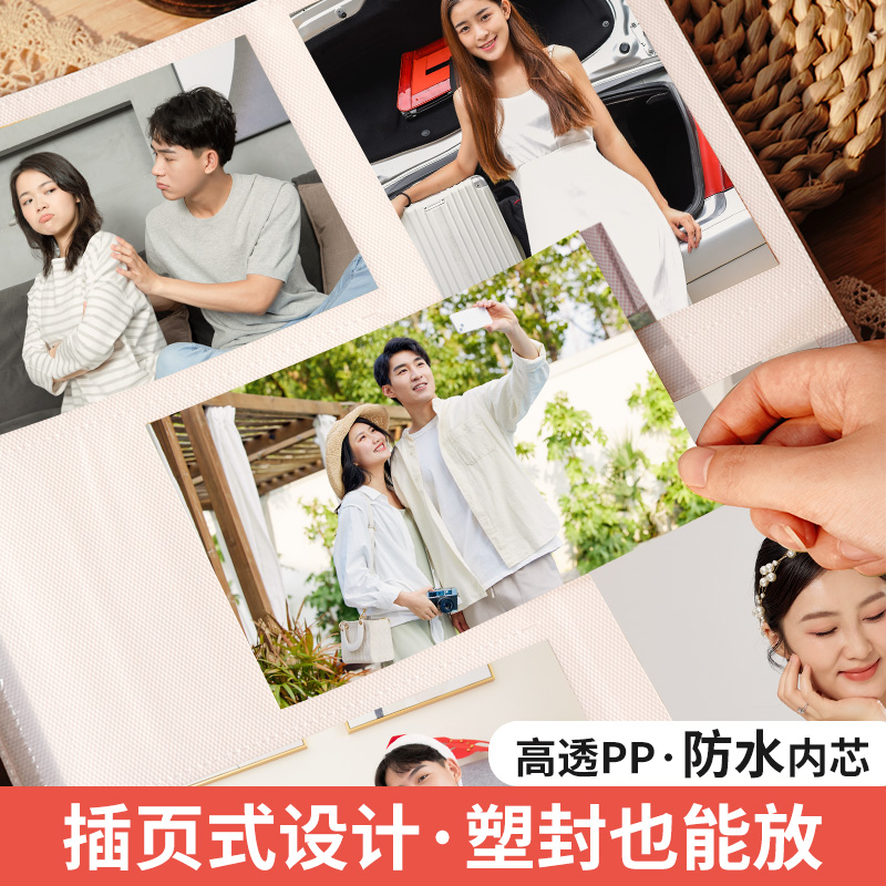 立体花朵相册本大容量家庭5寸6寸五六照片收纳纪念册插页影集相簿