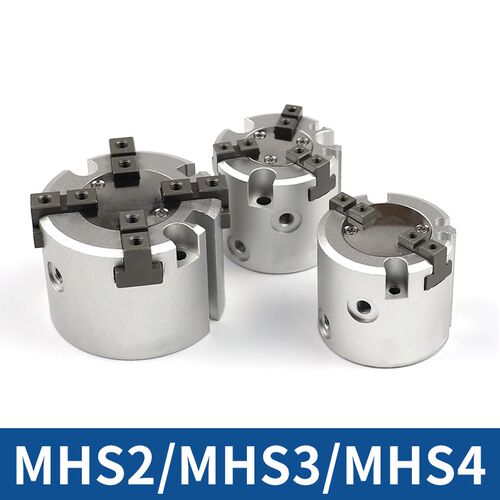 精品四气爪手指气缸 MHS3/4-16/20/25/32/40/50/63/80/125圆柱型