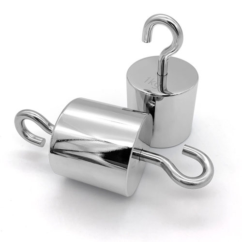 M1级单钩砝码10N砝码2kg双钩带钩砝码1kg吊钩砝码5KG拉力砝码20kg