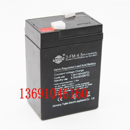 WNGUO电池 3-FM-4.5 (6V4.5AH/20HR) 童车儿童 玩具三轮车电瓶