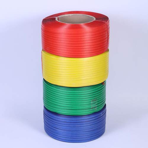 pp打包带彩色PP机用打包带塑料固定带封箱包装机用捆绑带包装带
