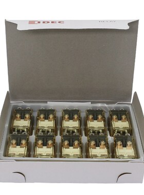 IDEC和泉带灯电磁中间继电器RH2B-UL DC24V二开二闭10A8脚