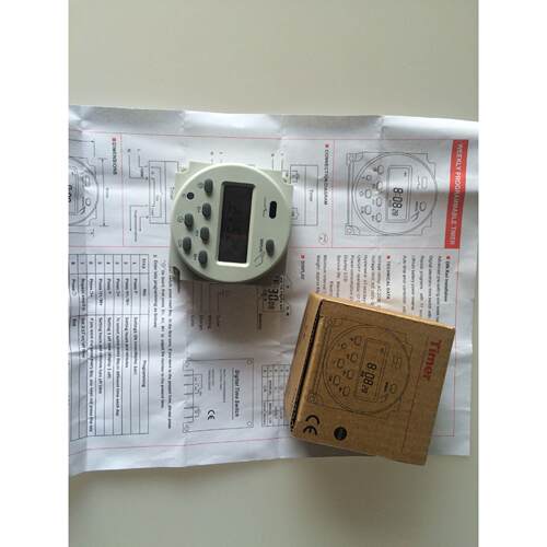 CN101A16A 220V24V12V每周循环面板安装式数显定时器出口质保一年