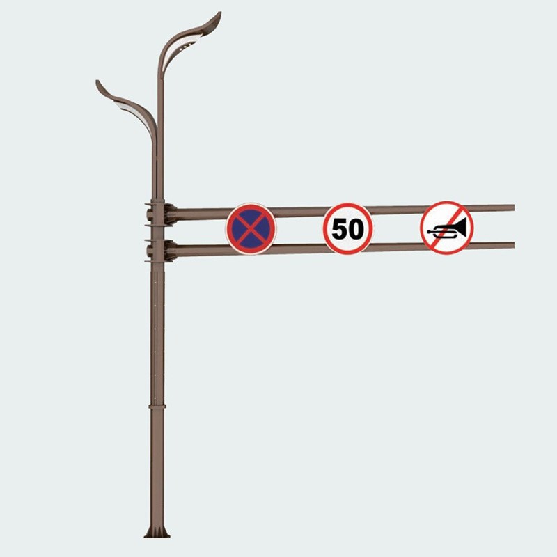 户外道路综合杆交通标志牌信号灯市电路灯监控杆