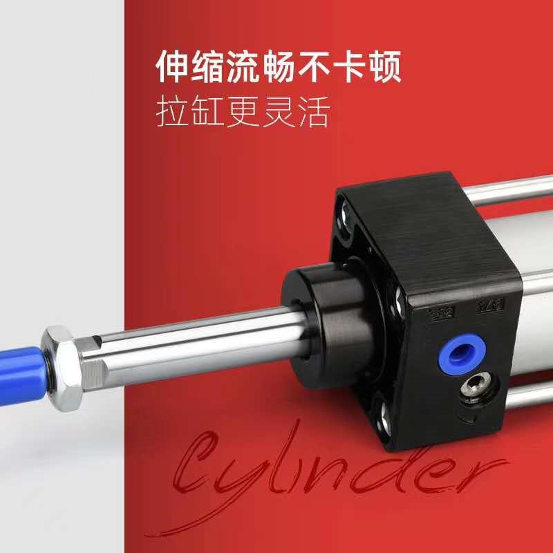 标准气缸SC80亚德客型气动元件温州汽缸双作用加工机械手