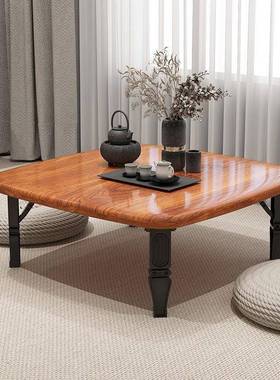 折叠桌矮桌家用地炕桌简桌易吃饭榻米飘榻窗小桌子宿桌舍床上AAO