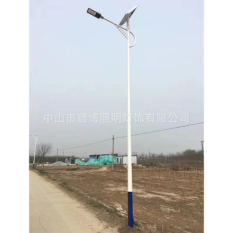 户用外水50W太阳能路灯新农村LED高杆灯路家庭院照防明VWX路灯厂