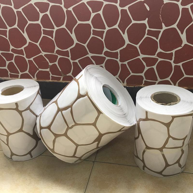 美缝胶带膜纸简仿约仿瓷艺平涂喷真PDD质石漆墙砖贴模具砖感漆分