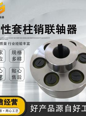 弹性套柱销联轴器H型弹性套柱销轴联轴器铸器铁柱L82230销联轴电