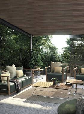 厂木家户外沙发茶几31892合酒店别墅庭院柚家具室外花阳园台组实