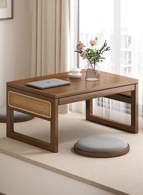 日茶式BMA床飘窗桌子家用上学习矮桌榻榻小米桌简约茶几茶桌卧室