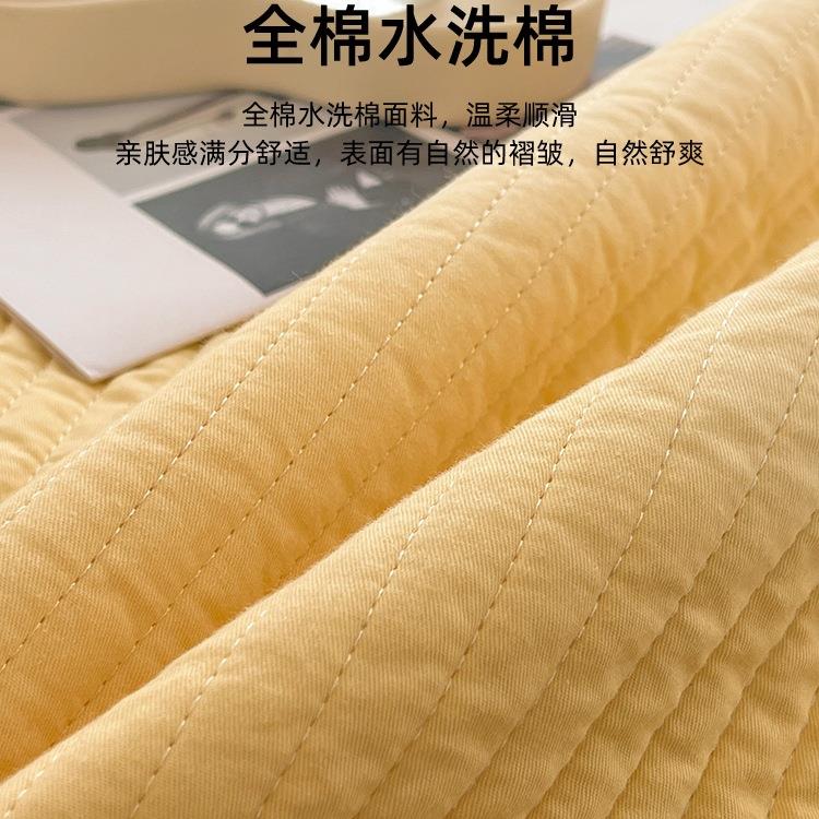 加棉无品牌/纯水洗棉夹棉床厚盖单件铺榻榻米盖床垫褥子床单四季